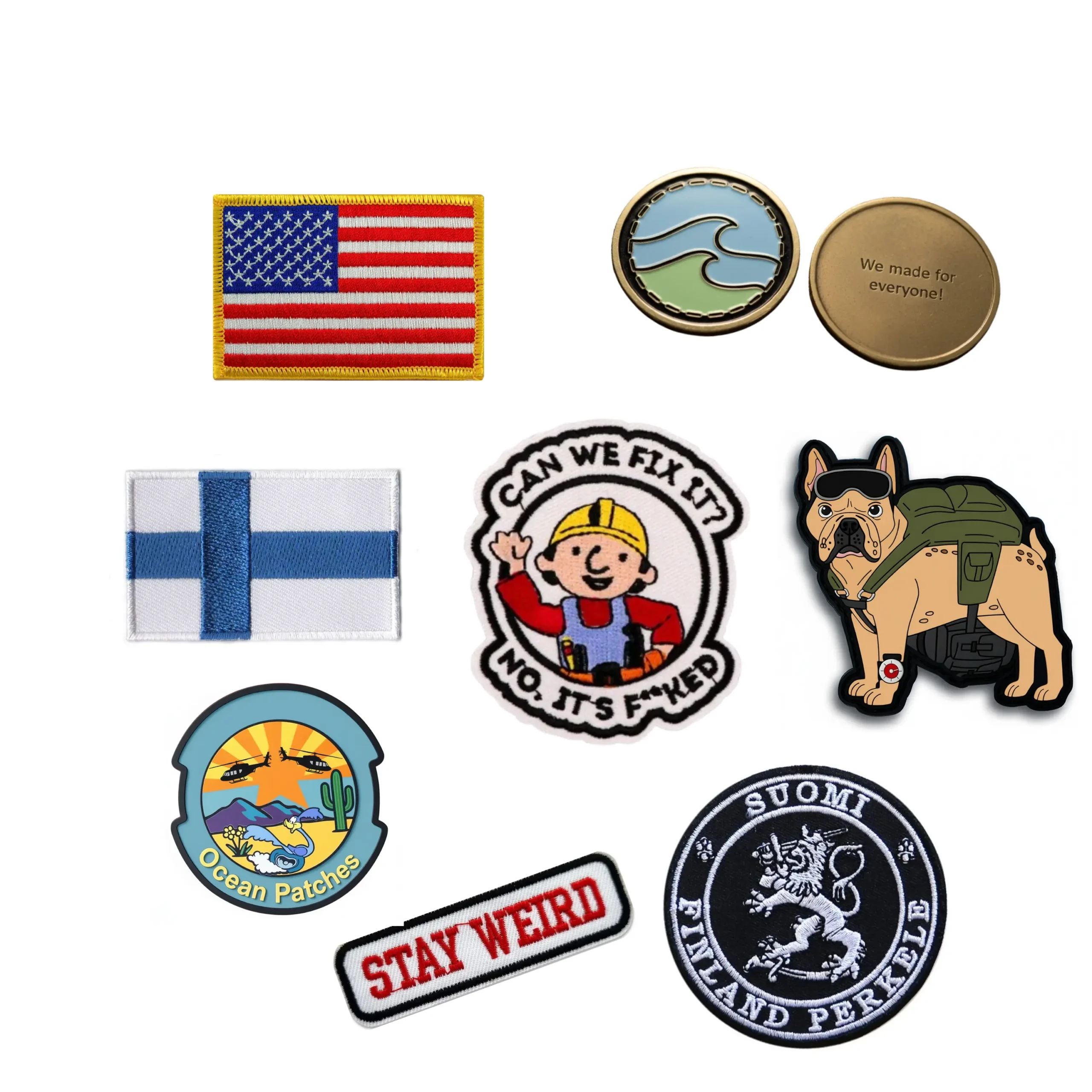 Custom patches for every purpose.